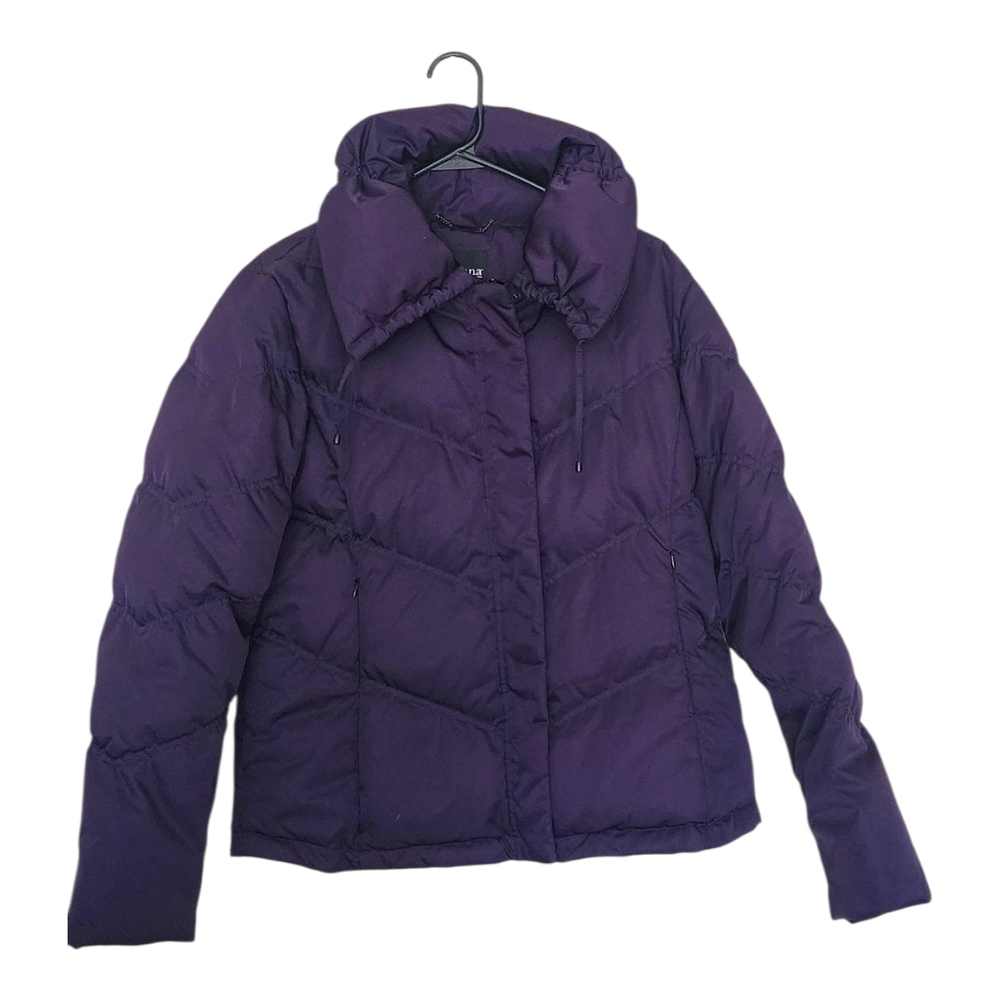 a.n.a Women's Deep Purple Puffer Coat